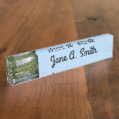 Mirror Lake Uitzicht in Yosemite National Park Naambordje (Zijkant)