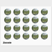 Mirror Lake Uitzicht in Yosemite National Park Ronde Sticker (Vel)