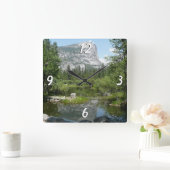 Mirror Lake Uitzicht in Yosemite National Park Vierkante Klok (Huis)