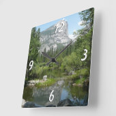 Mirror Lake Uitzicht in Yosemite National Park Vierkante Klok (Hoek)