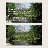 Mirror Lake Uitzicht in Yosemite National Park Visitekaartje (Voorkant /achterkant)