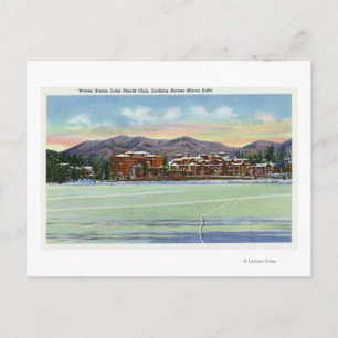Mirror Lake Uitzicht van de Lake Placid Club in Briefkaart