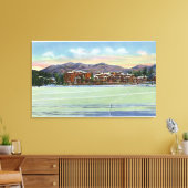 Mirror Lake Uitzicht van de Lake Placid Club in Canvas Afdruk (Insitu (Woonkamer))