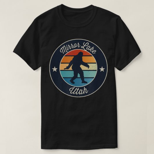 Mirror Lake Utah Sasquatch Souvenir T-shirt (Design voorkant)