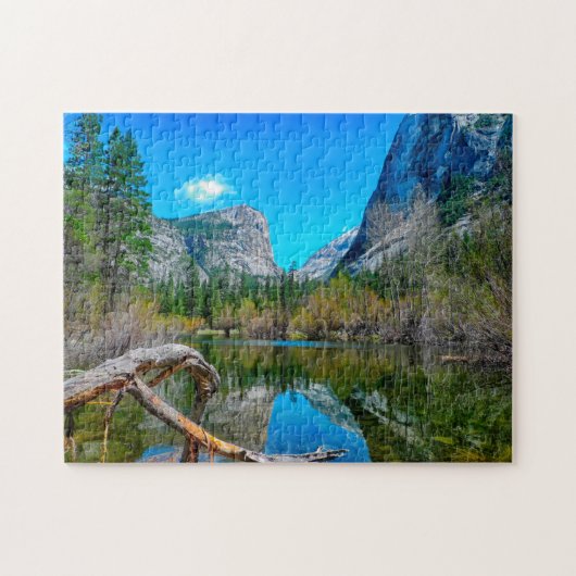 Mirror Lake Yosemite Californië. Legpuzzel (Horizontaal)