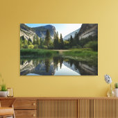 Mirror Lake, Yosemite Canvas Afdruk (Insitu (Woonkamer))