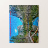 Mirror Lake Yosemite Kerstgroeten Legpuzzel (Verticaal)