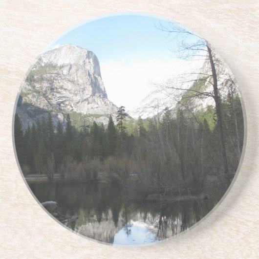 Mirror Lake - Yosemite Zandsteen Onderzetter (Voorkant)