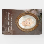 Mirror Lijst Lelies foto in liefdevolle herinneri Spandoek (Horizontaal)