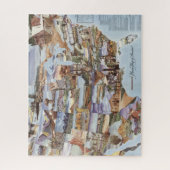 "Mirror Map of America" - Landmarks van Natuur Legpuzzel (Verticaal)