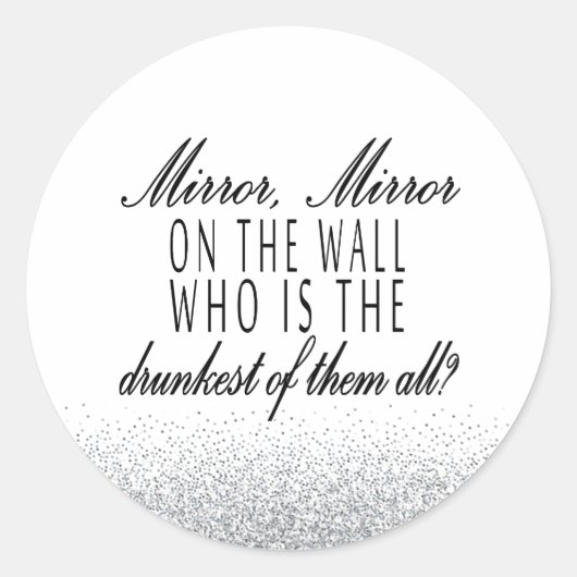 Mirror, Mirror Funny Sticker (Voorkant)