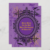 Mirror Mirror Halloween InvitationInvitation Kaart (Voorkant / Achterkant)