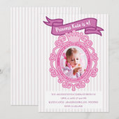 Mirror Mirror Princess Birthday Party Invitation Kaart (Voorkant / Achterkant)