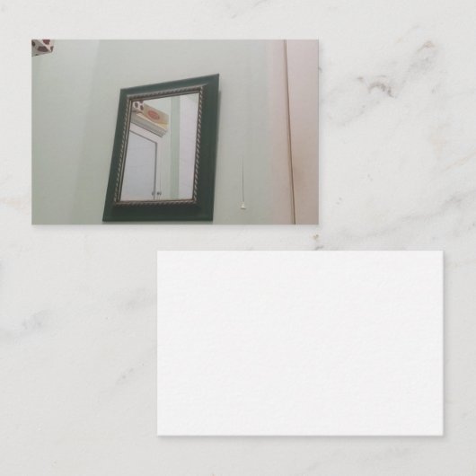 Mirror on the wall business card visitekaartje (Voorkant / Achterkant)