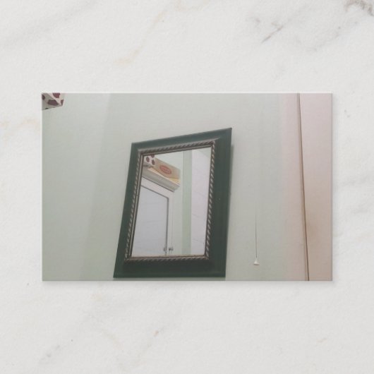 Mirror on the wall business card visitekaartje (Voorkant)
