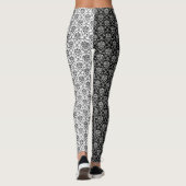 Mirror Opposites Black en White Damask Leggings (Achterkant)