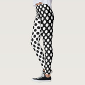 Mirror Opposites Black en White Polka Dot Leggings (Links)