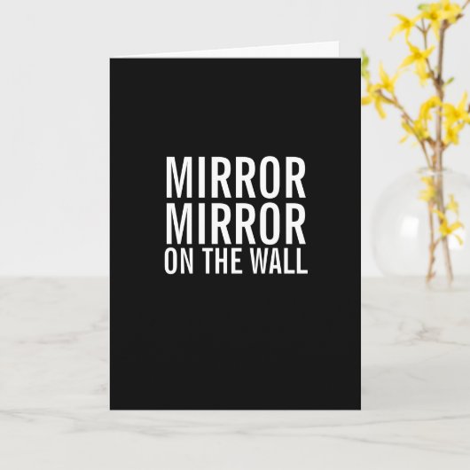Mirror over de muur kaart (Gele Bloem)