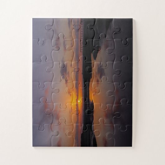 Mirror sunset legpuzzel (Verticaal)