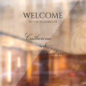 Mirror Wedding Welkom Decal Receptie Signage (Vel 2)