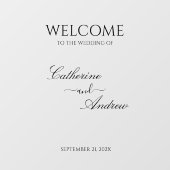 Mirror Wedding Welkom Decal Receptie Signage (Vel)