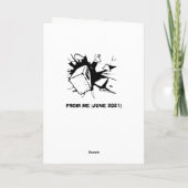 Mirror What Happened Funny Birthday Kaart (Achterkant)