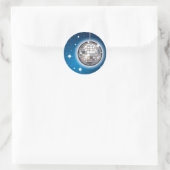 Mirrorball 2 ronde sticker (Tas)
