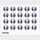 Mirrored Daydreams bij het meer Ronde Sticker (Vel)
