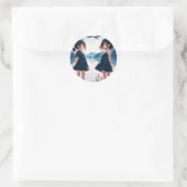 Mirrored Daydreams bij het meer Ronde Sticker (Tas)