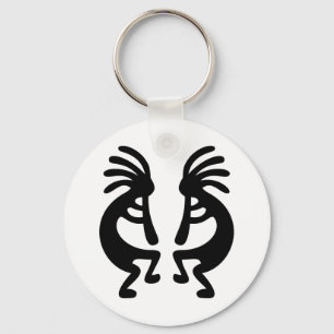 Mirrored Kokopelli Sleutelhanger