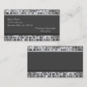 Mirrored Metal Magic Visitekaartje (Voorkant / Achterkant)