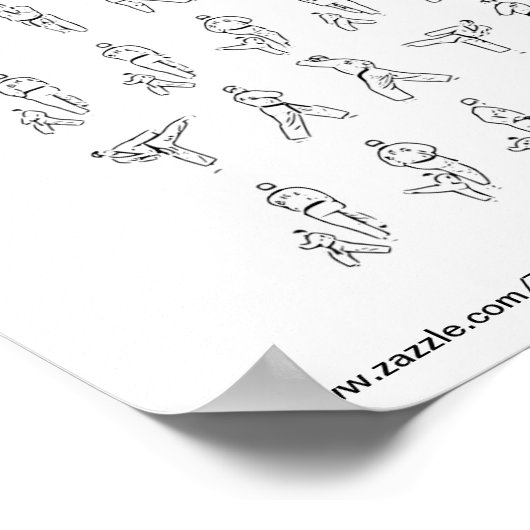 Mirrored Tae Kwon Do Poomse Poster (Hoek)