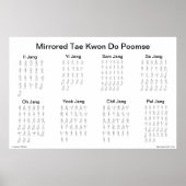 Mirrored Tae Kwon Do Poomse Poster (Voorkant)