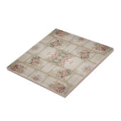 Mirrored Vintage Floral Blocks Tegeltje (Zijkant)