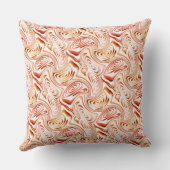 Mirroring van gevormde bloem en vlinder in bruin kussen (Achterkant)