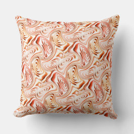 Mirroring van gevormde bloem en vlinder in bruin kussen