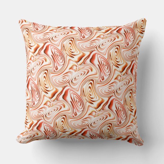 Mirroring van gevormde bloem en vlinder in bruin kussen (Voorkant)