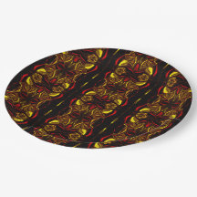 Mirroring van rode gouden gebogen sporen met donke