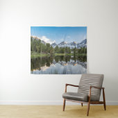 Mirrorreflectie in de hoogste Sierra Lakes Wandkleed (In Situ (horizontaal))