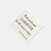 Mirth and Laughter Old Wrinkles Shakespeare Quote Servetten (Hoek)