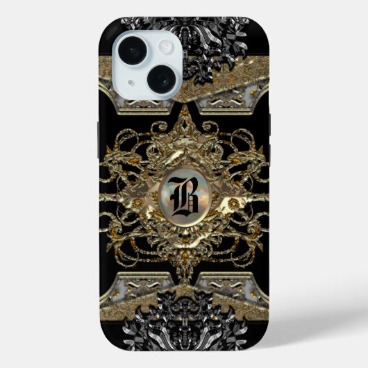 Mirthyse Vestry Elegant Monogram Case-Mate iPhone Case (Achterkant)