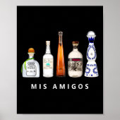 Mis Amigos Tequila Grappig Cinco De Mayo Mexicaans Poster (Voorkant)