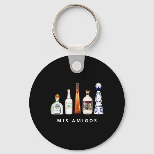 Mis Amigos Tequila Grappig Cinco De Mayo Mexicaans Sleutelhanger (Voorkant)