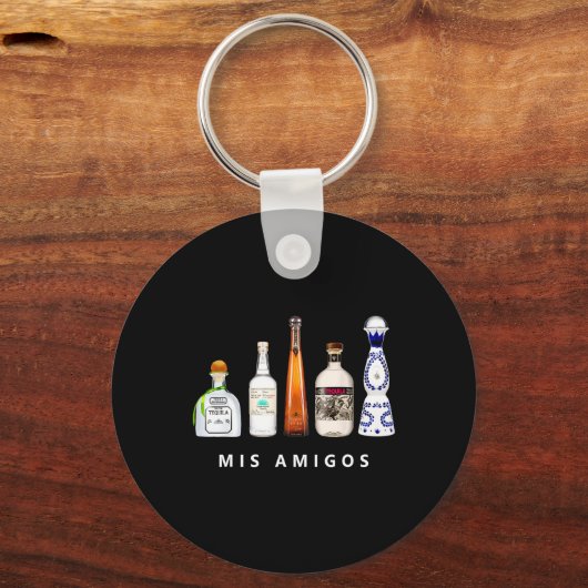 Mis Amigos Tequila Grappig Cinco De Mayo Mexicaans Sleutelhanger (Voorkant)