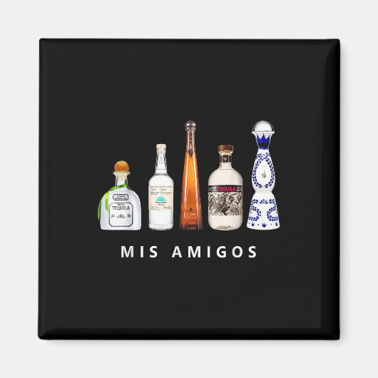 Mis Amigos Tequila Grappige Cinco De Mayo Mexicaan Magneet (Voorkant)