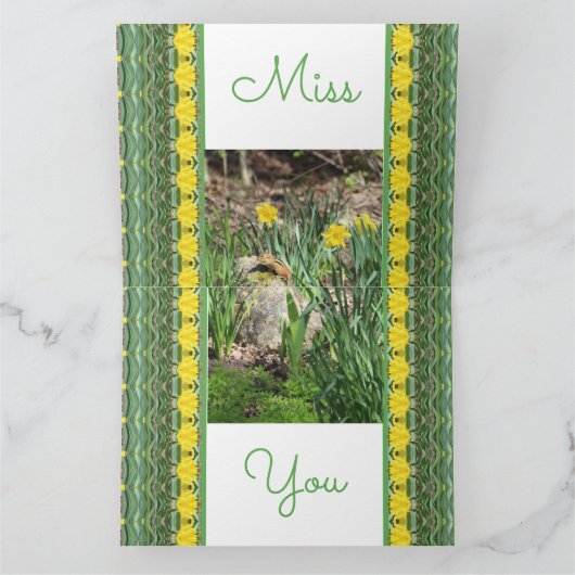 Mis dat je aan je denkt kaart (Binnen)