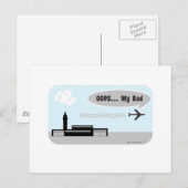 Mis de luchthaven niet briefkaart (Voorkant / Achterkant)