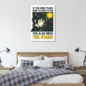 Mis de sterren niet canvas afdruk (Insitu (Slaapkamer))