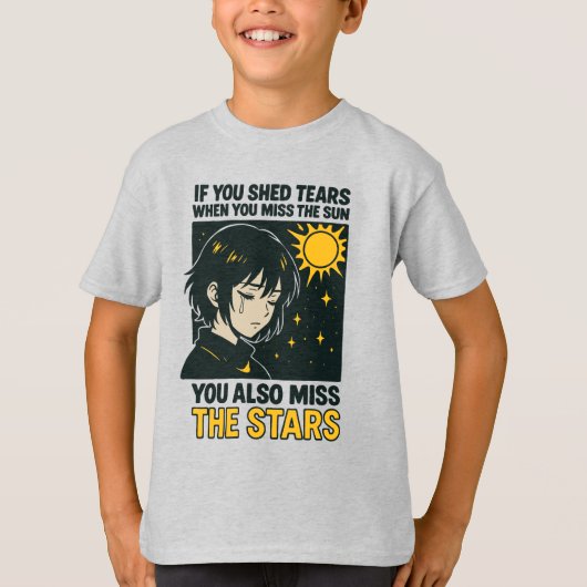 Mis de sterren niet t-shirt (Voorkant)