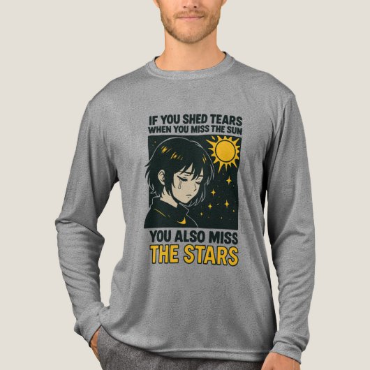 Mis de sterren Tri-Blend shirt (Voorkant volledig)